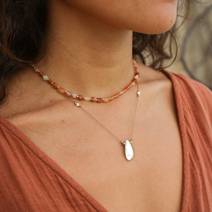 Kette 'Raja' mit Edelstein