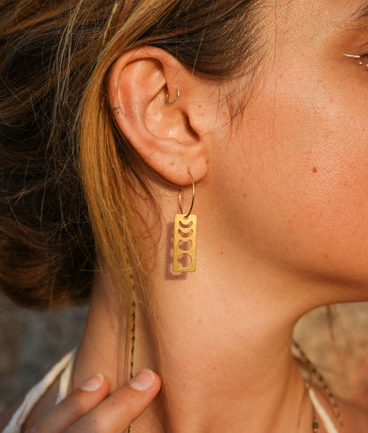 Ohrringe "Luna" mit Mondphasen