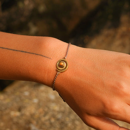 Armband “Lumya" mit Spirale und Tigerauge