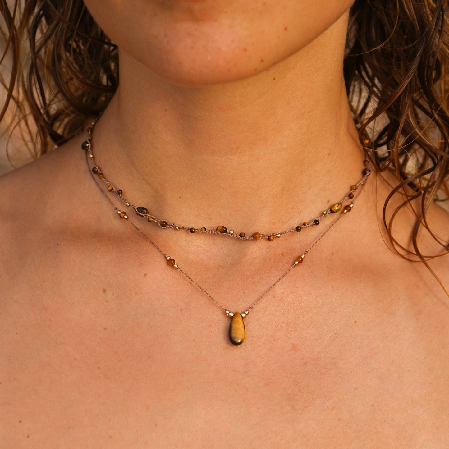 Kette 'Lunara' mit Tigerauge