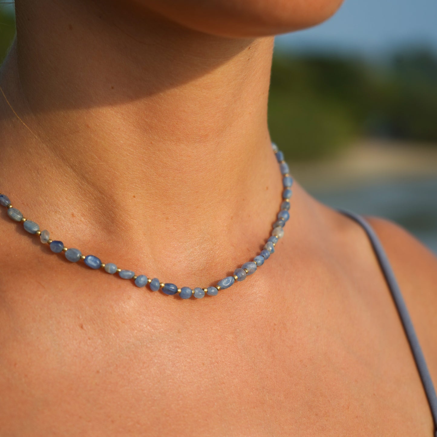 Kette 'Azul' mit Kyanit