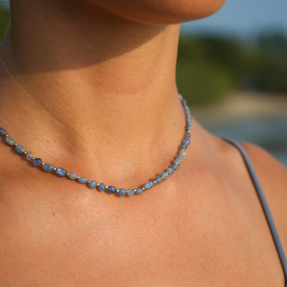 Kette 'Azul' mit Kyanit