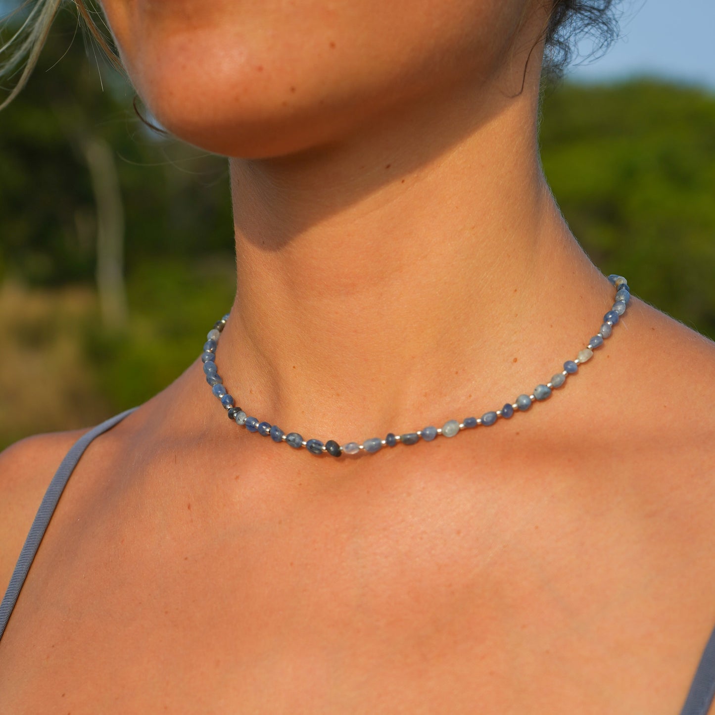 Kette 'Elisa' Silber mit Kyanit