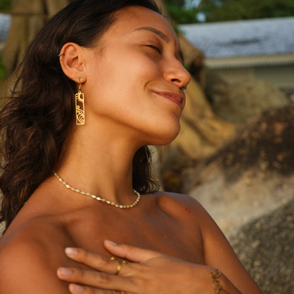 Ohrringe "Malyn" mit Sonne und Welle