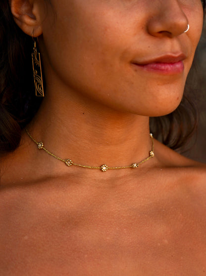 Kette "Inara" Blumen Perlmutt