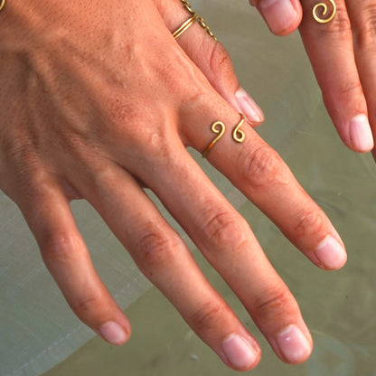 Ring "Maya" filigran mit Spirale