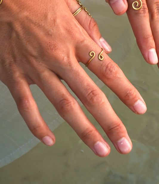 Ring "Maya" filigran mit Spirale
