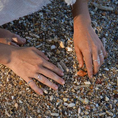 Ring "Kyra" 925 Silber mit Spirale