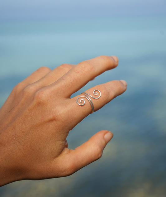 Ring "Kyra" 925 Silber mit Spirale