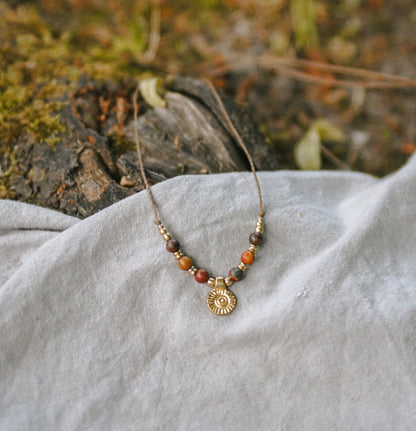 Kette "Suriname" mit Jaspis und Sonne