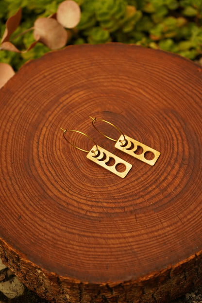 Ohrringe "Luna" mit Mondphasen