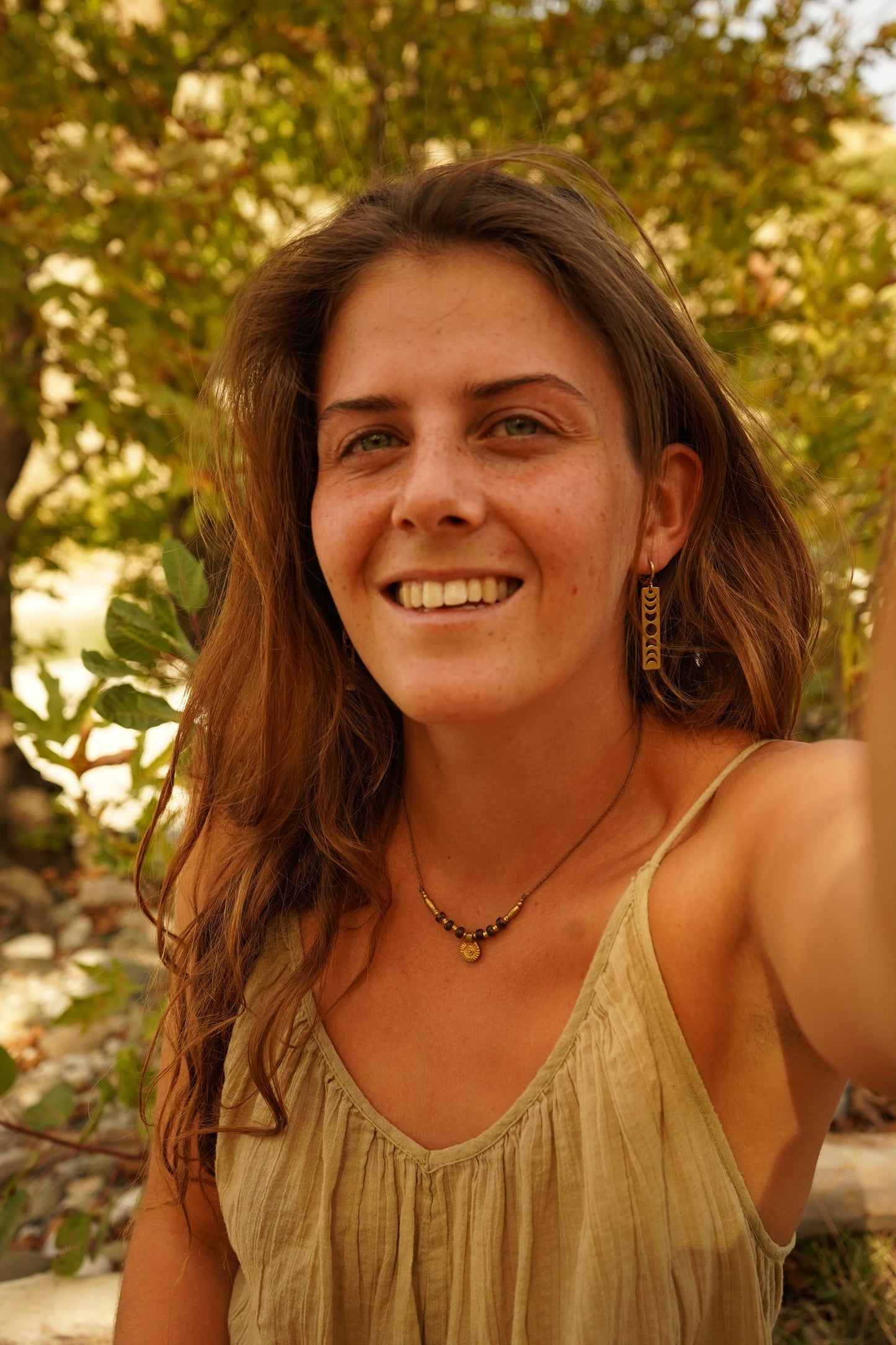 Ohrringe "Mina" Mondphasen filigran