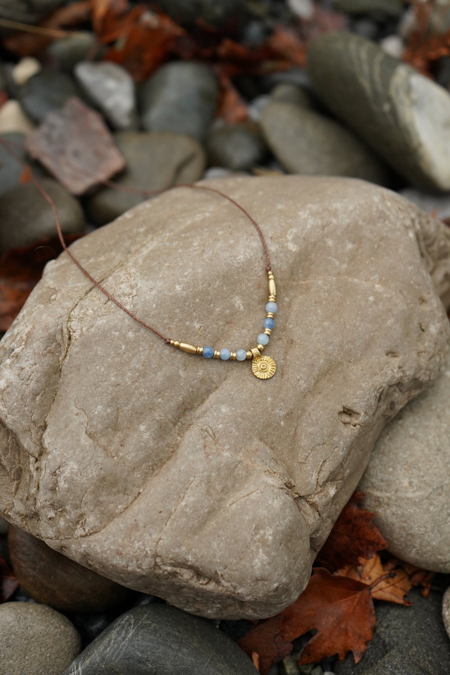 Kette "Alaska" mit Aventurin und Sonne