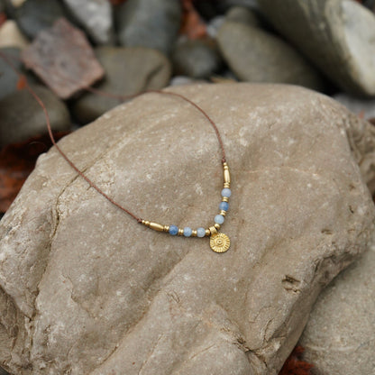 Kette "Alaska" mit Aventurin und Sonne