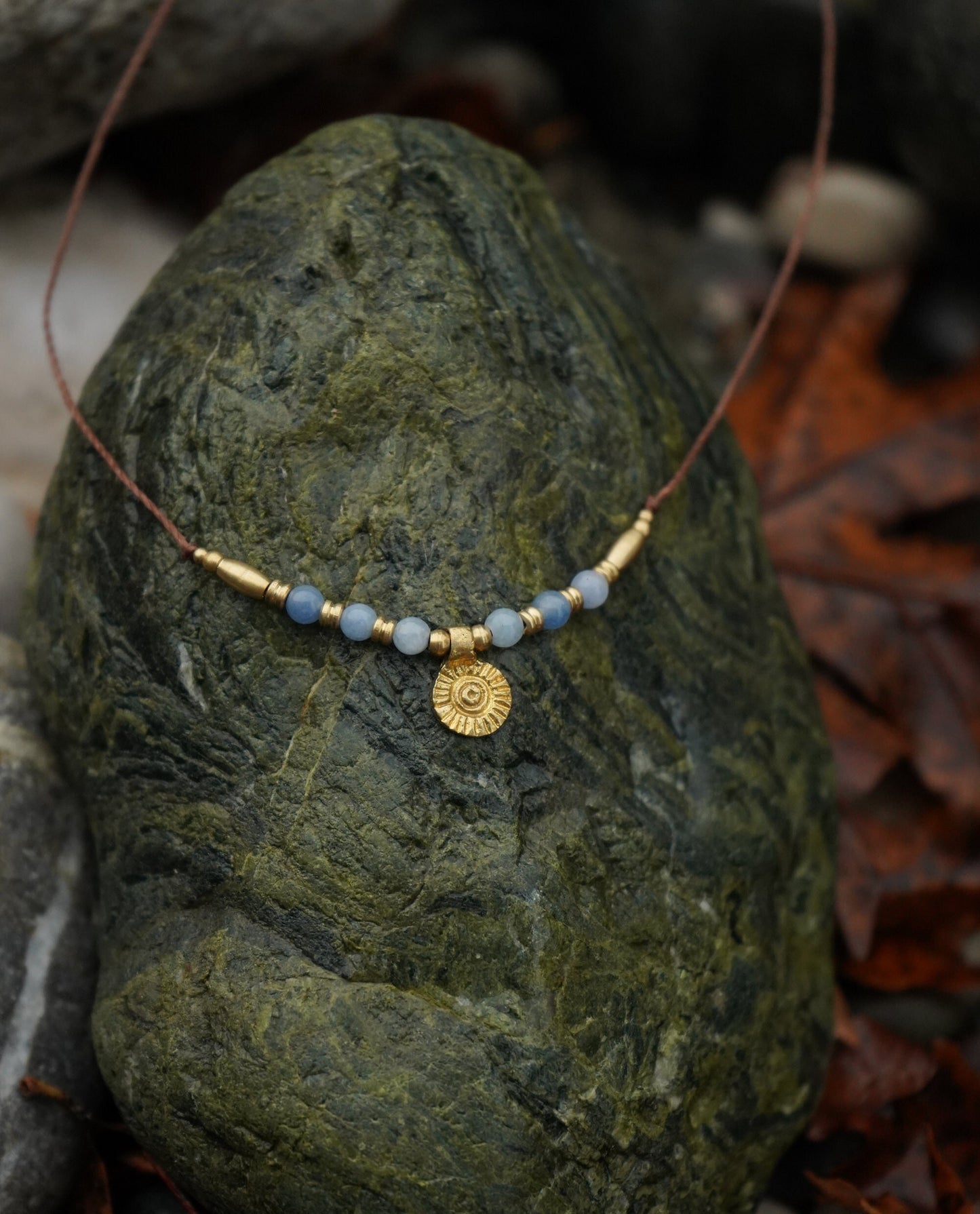 Kette "Alaska" mit Aventurin und Sonne
