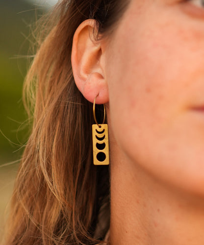 Ohrringe "Luna" mit Mondphasen