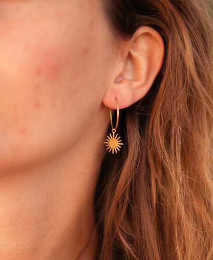Ohrringe "Amaya" mit Sonne