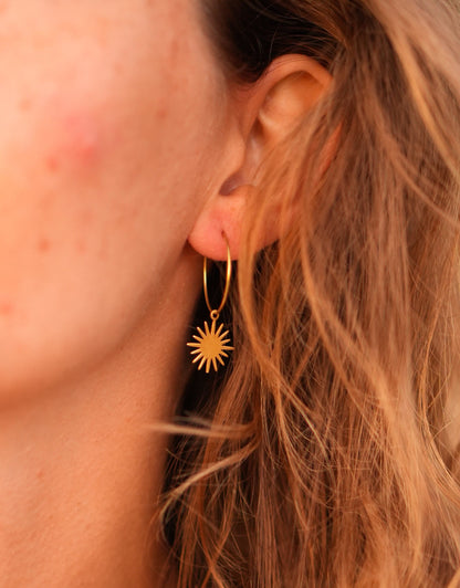 Ohrringe "Amaya" mit Sonne