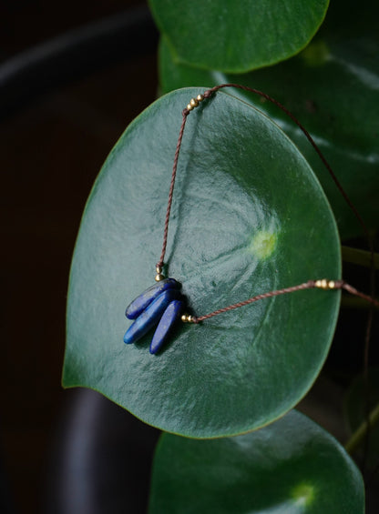 Set Lapis Lazuli Kette + Ohrringe