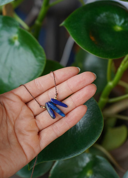 Set Lapis Lazuli Kette + Ohrringe