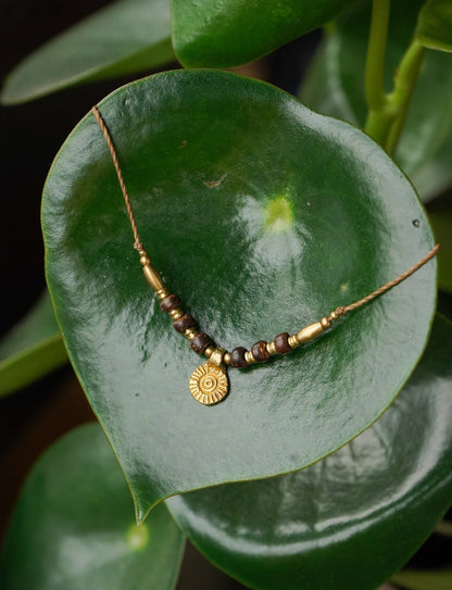 Kette "Coco" mit Kokosnuss und Sonne
