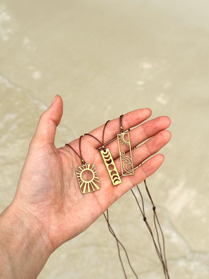 Kette "Solena" mit Sonnen Anhänger