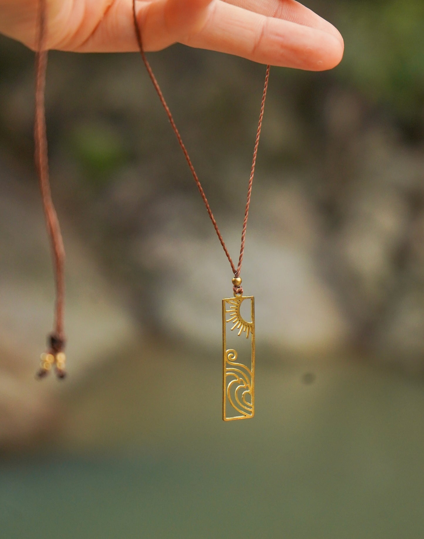 Kette "Solana" mit Sonne und Welle