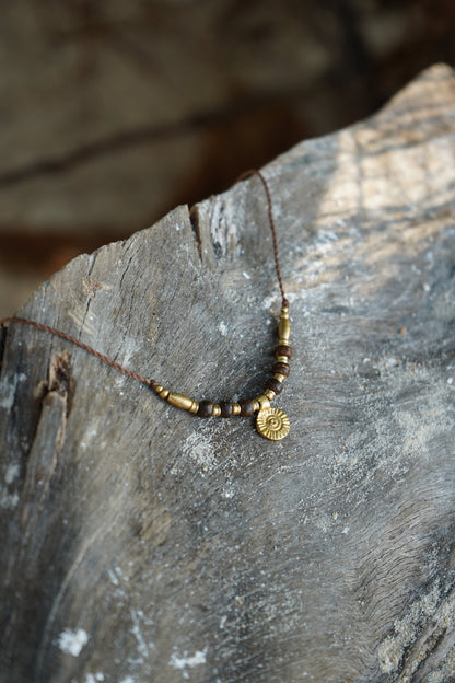 Kette "Coco" mit Kokosnuss und Sonne