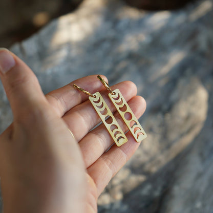 Ohrringe "Mina" Mondphasen filigran