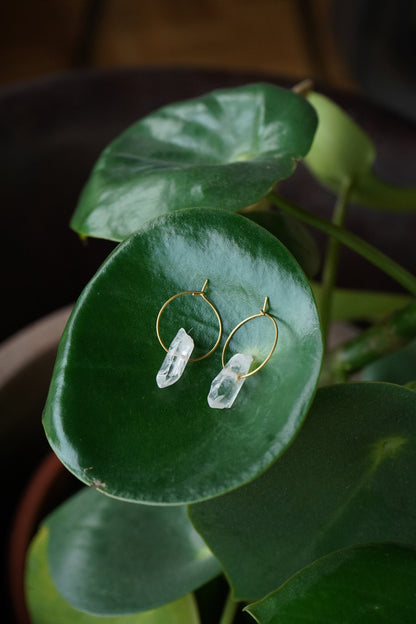 Ohrringe "Moyena" mit Bergkristall