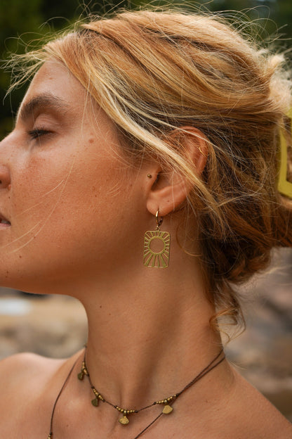 Ohrringe "Soleil" mit Sonne