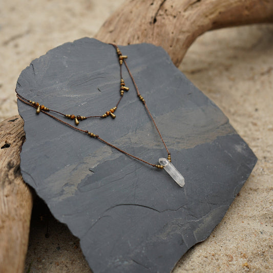 Kette "Moyari" mit Bergkristall