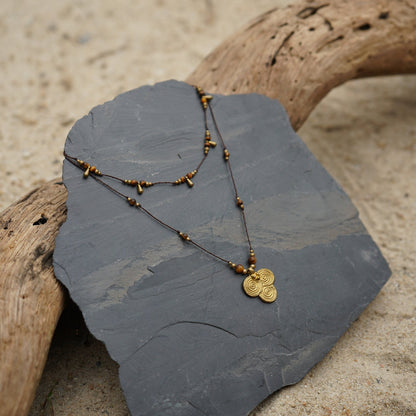 Kette "Gaïa" mit Tigerauge (Layer)