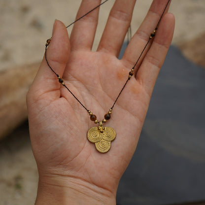 Kette "Gaïa" mit Tigerauge (Layer)