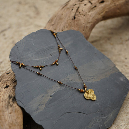 Kette "Gaïa" mit Tigerauge (Layer)