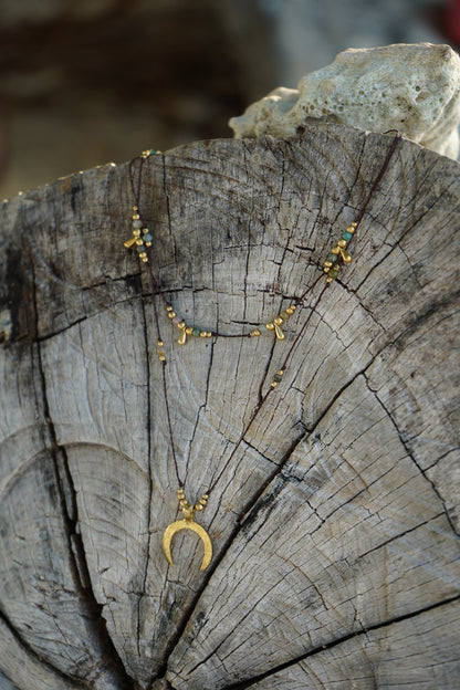 Kette "Indigo" mit indischem Achat