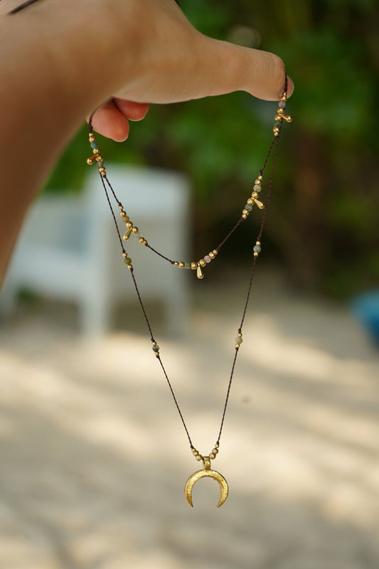Kette "Indigo" mit indischem Achat