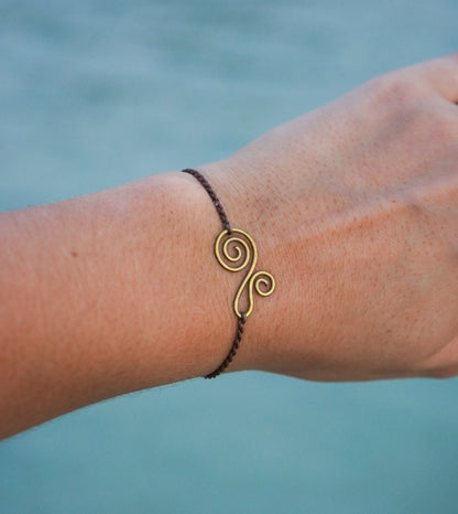 Armband “Buna" mit Spirale handgemacht