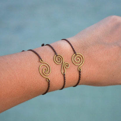 Armband “Oselia" mit Welle handgemacht