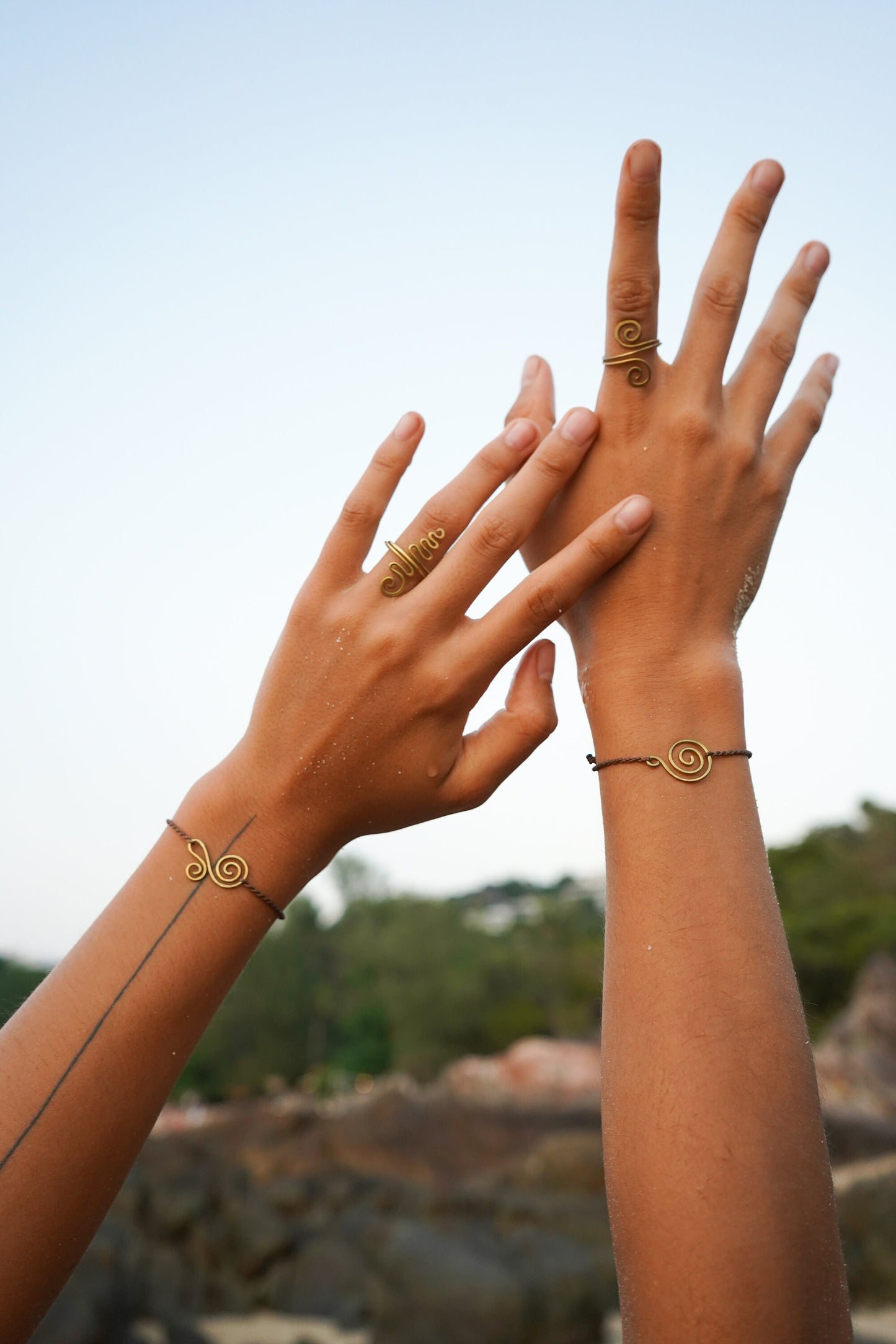Armband “Belia" mit Spirale handgemacht
