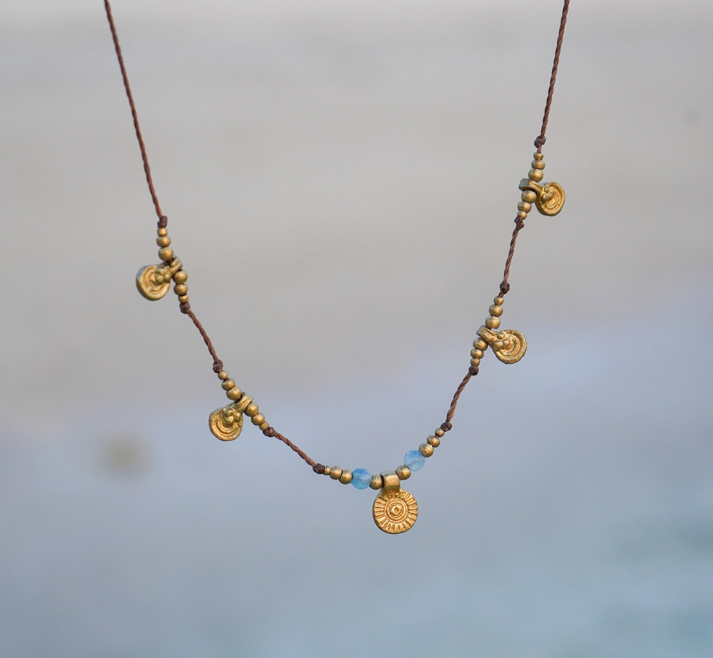 Kette "Maelia" mit Aventurin und Sonne
