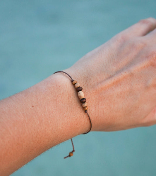 Armband "Mira" mit Holzperlen