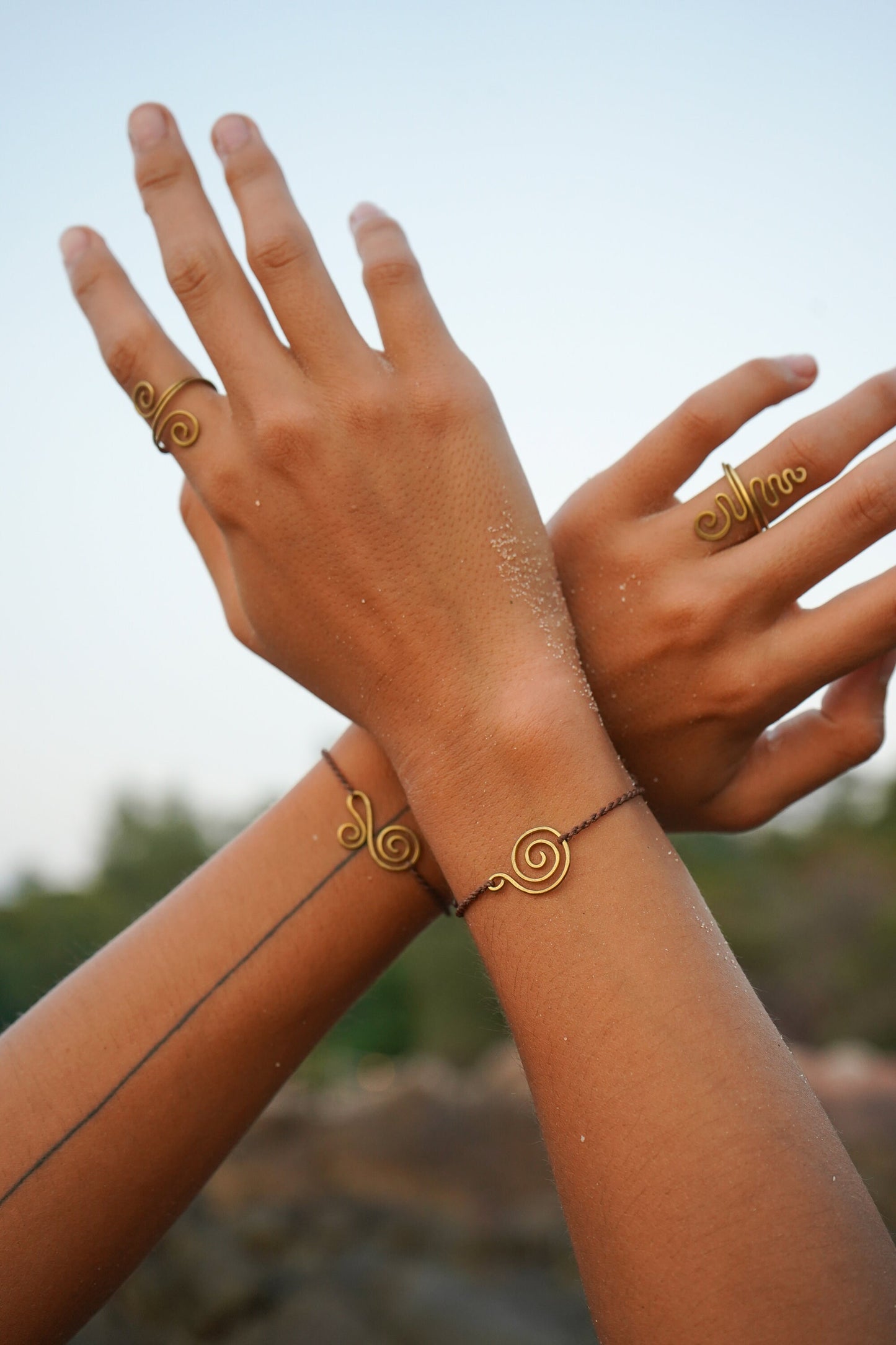 Armband “Belia" mit Spirale handgemacht
