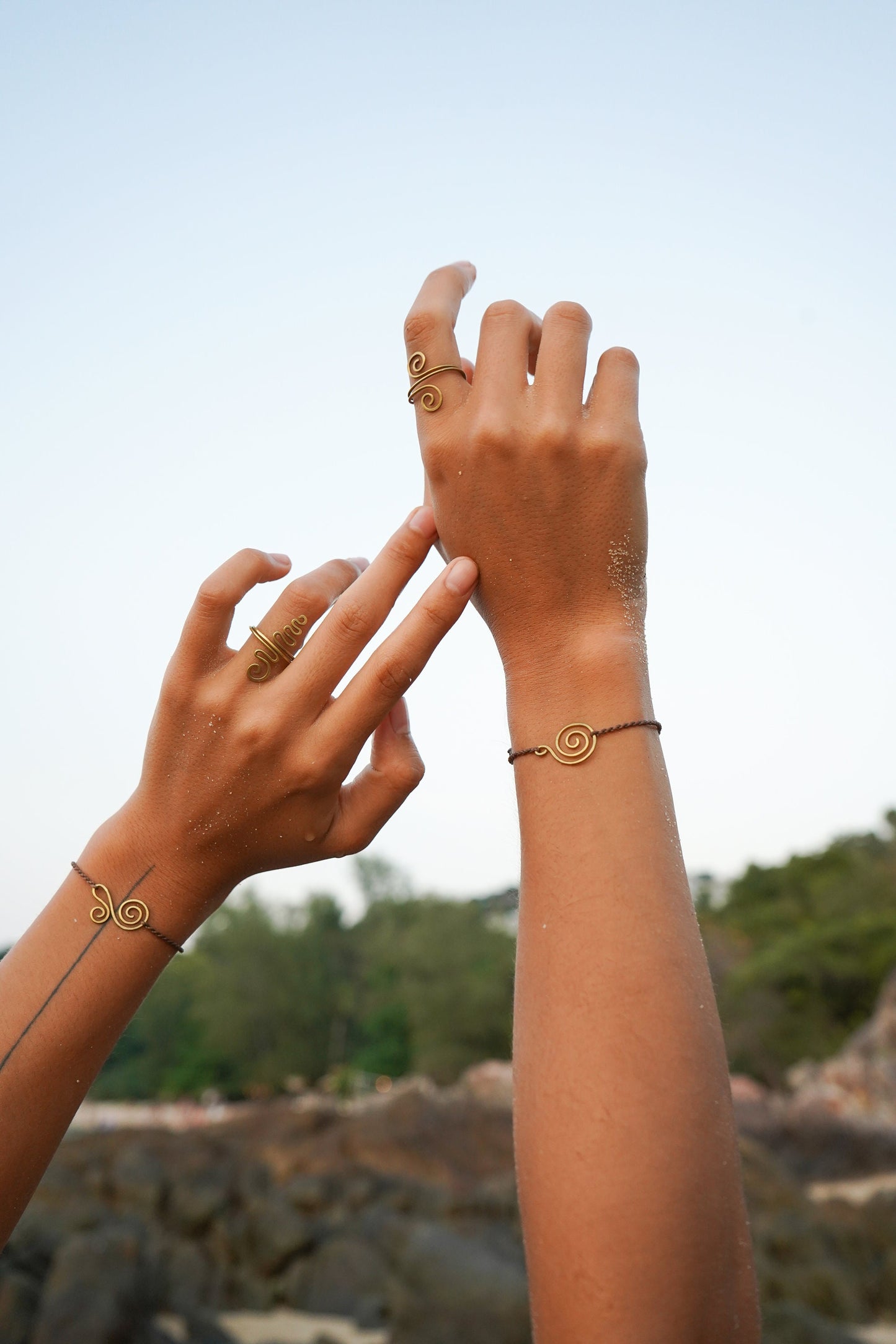 Armband “Belia" mit Spirale handgemacht