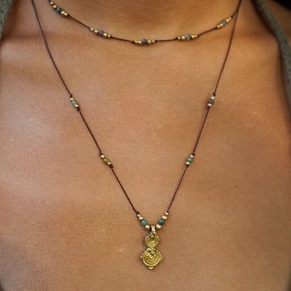 Kette "Meraya" mit indischem Achat (Layer)