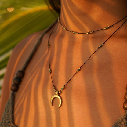 Schmuck Set "Athene" indischer Achat Kette + Ring + Armband