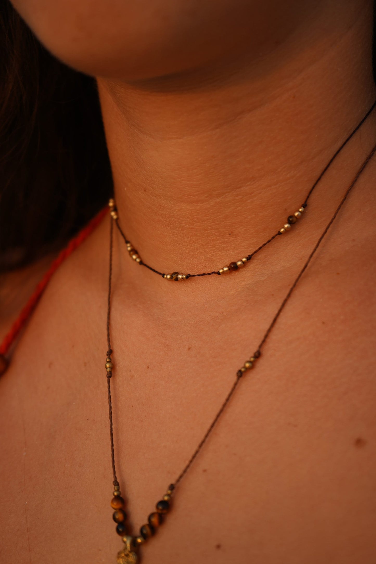 Kette "Talimea" mit Tigerauge (Layer)