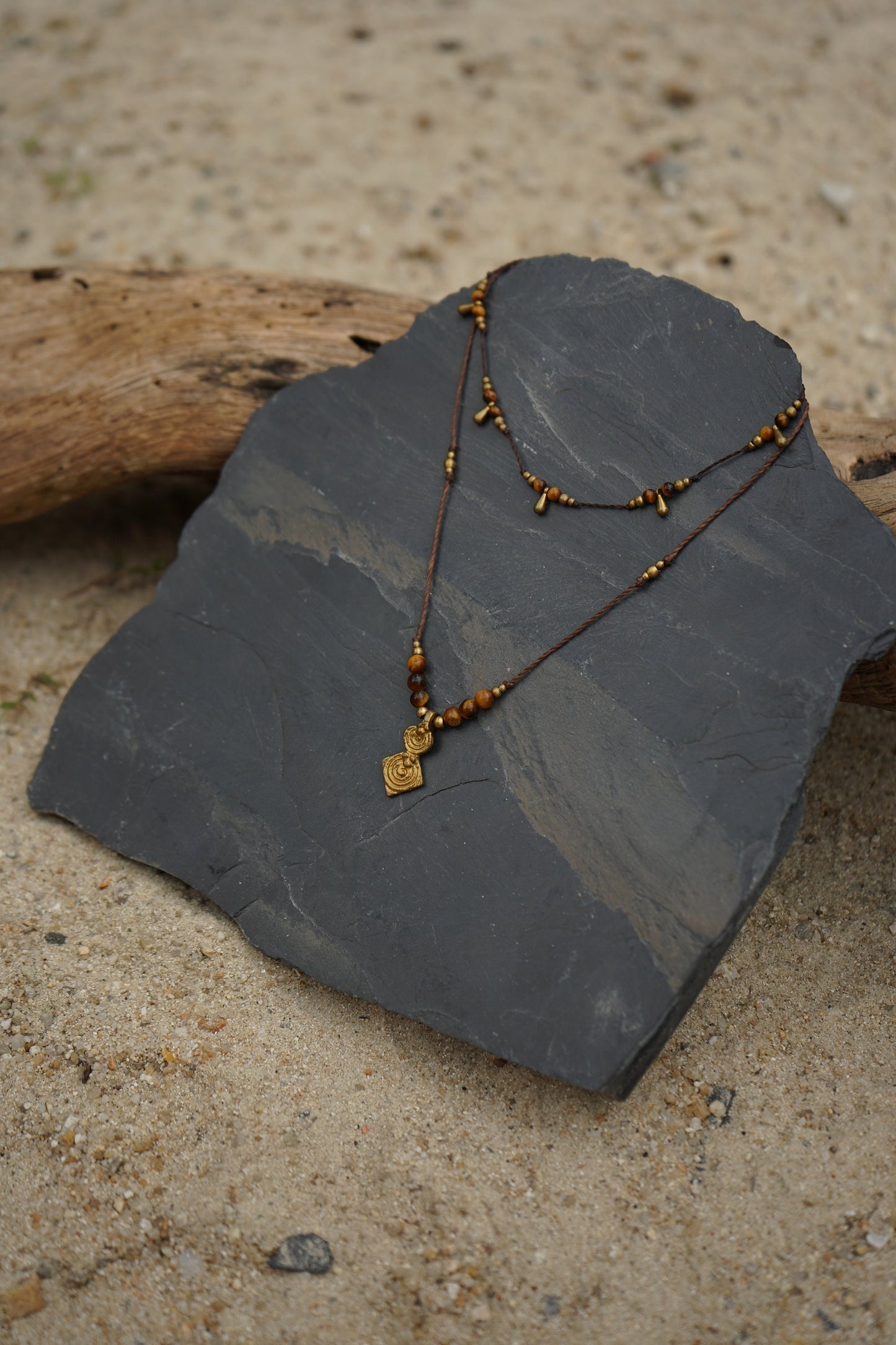 Kette "Talimea" mit Tigerauge (Layer)