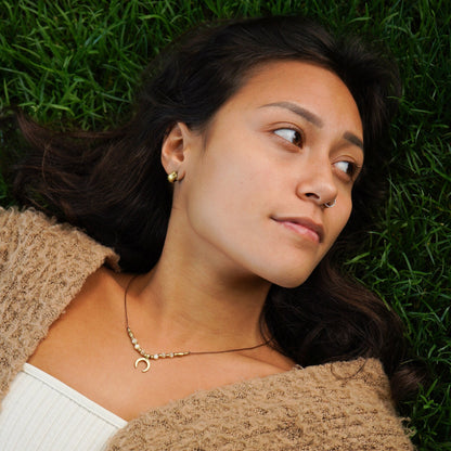 Kette "Malena" mit Perlmutt und Mond