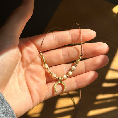 Kette "Malena" mit Perlmutt und Mond